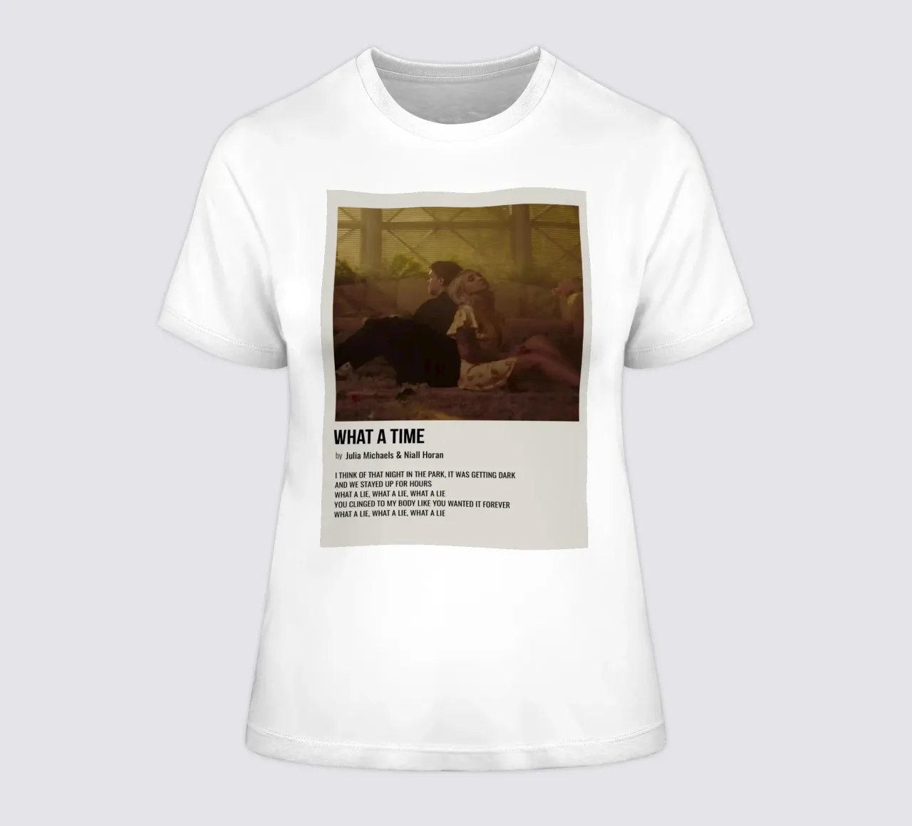 WHAT A TIME by Julia Michaels and Niall Horan t-shirt da donna da SoundStudio