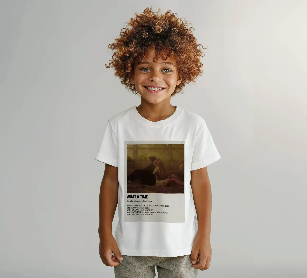 WHAT A TIME by Julia Michaels and Niall Horan t-shirt bambini da SoundStudio