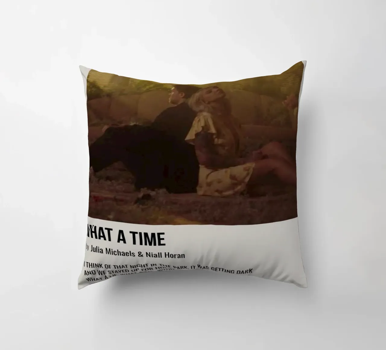 WHAT A TIME by Julia Michaels and Niall Horan Kissen von SoundStudio
