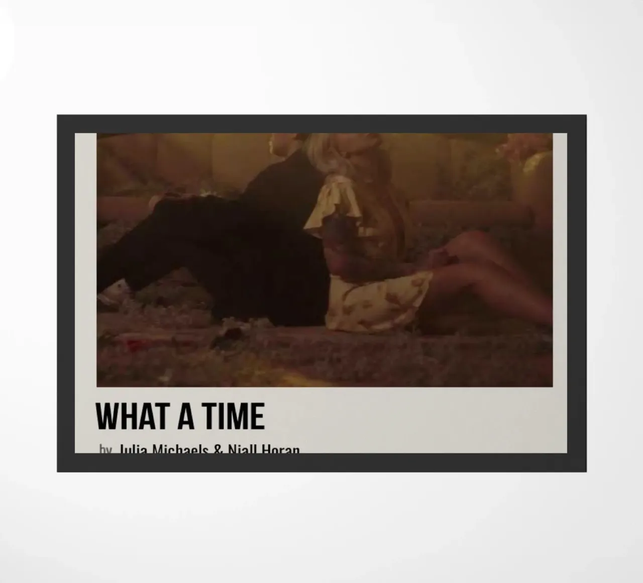 WHAT A TIME by Julia Michaels and Niall Horan Fußmatte von SoundStudio