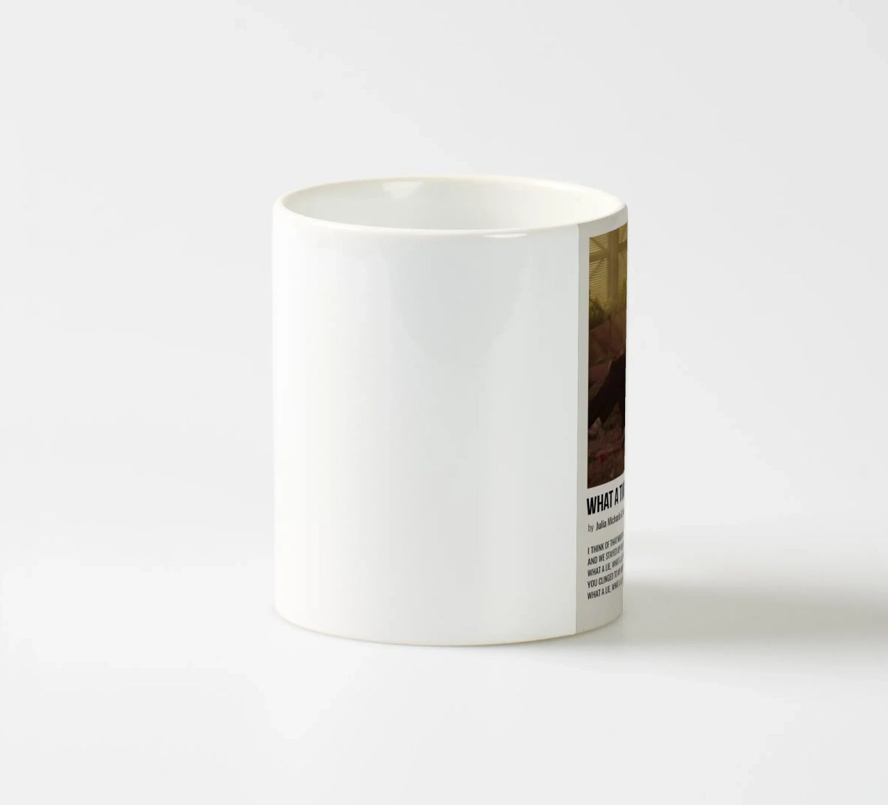 WHAT A TIME by Julia Michaels and Niall Horan tazza in ceramica da SoundStudio