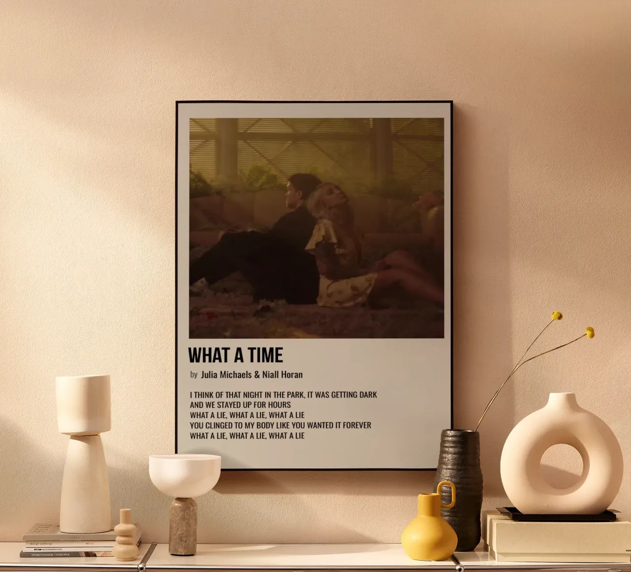 WHAT A TIME by Julia Michaels and Niall Horan plexiglas de SoundStudio