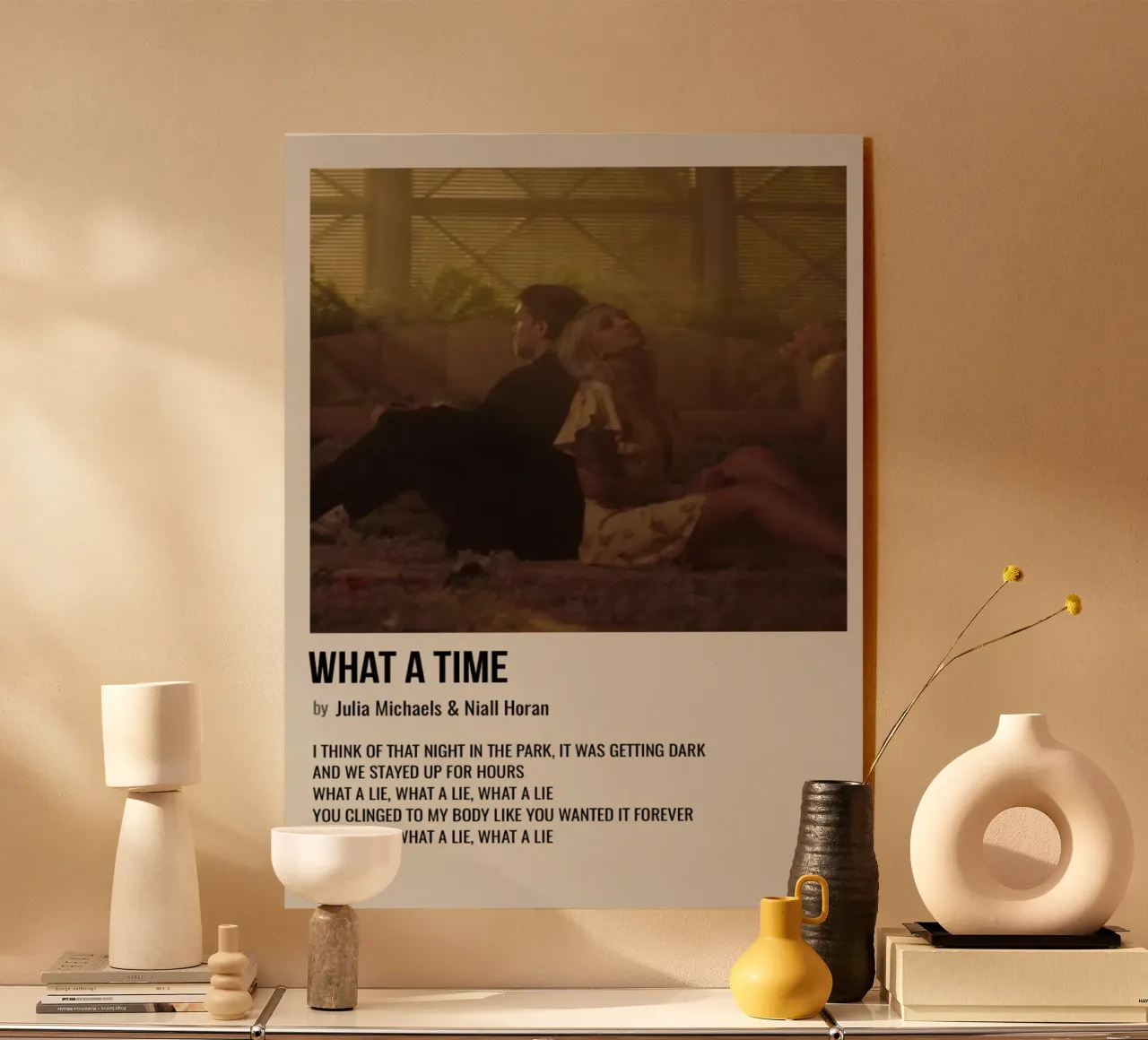 WHAT A TIME by Julia Michaels and Niall Horan plexiglas de SoundStudio