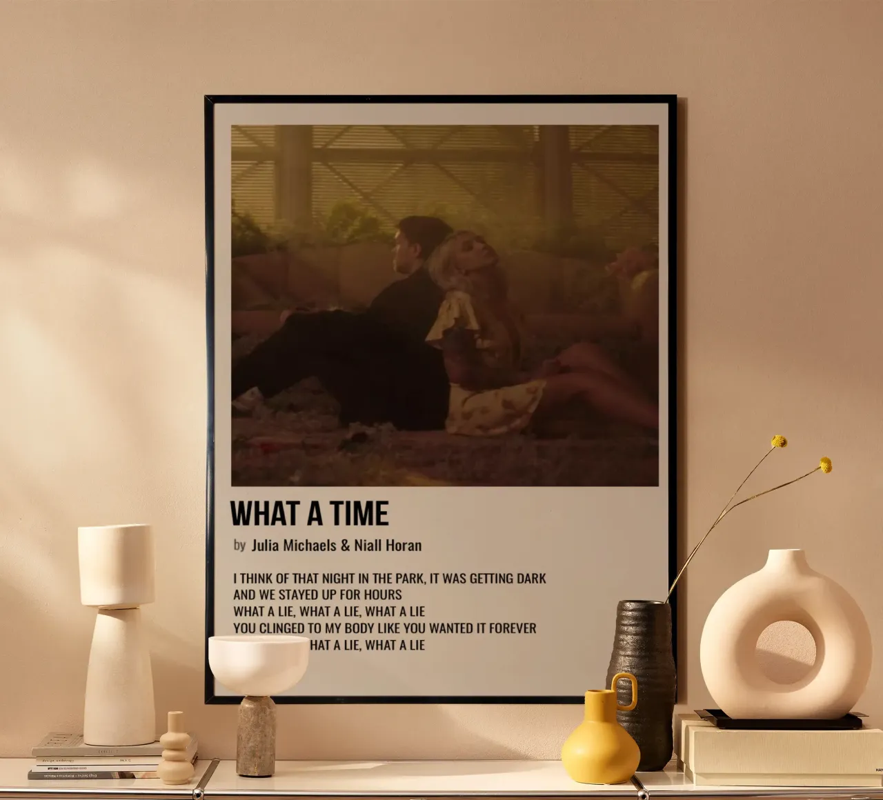 WHAT A TIME by Julia Michaels and Niall Horan Hahnemühle von SoundStudio