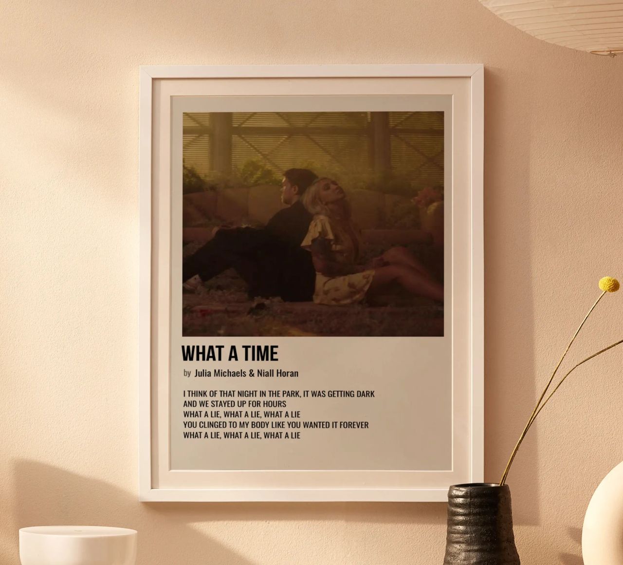 WHAT A TIME by Julia Michaels and Niall Horan poster da SoundStudio