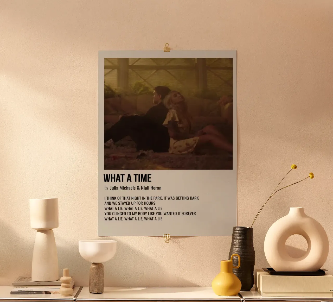 WHAT A TIME by Julia Michaels and Niall Horan Hahnemühle von SoundStudio