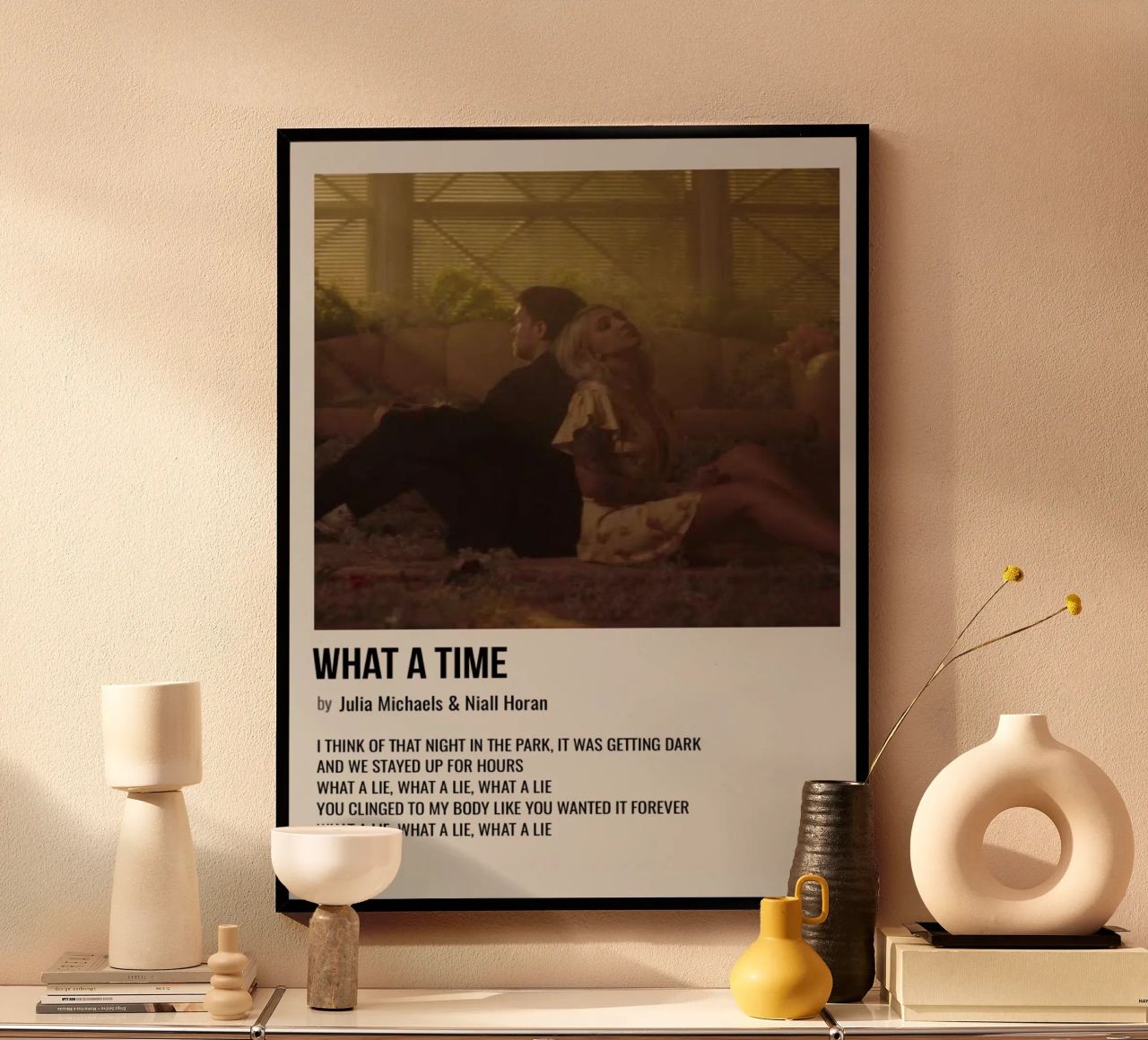 WHAT A TIME by Julia Michaels and Niall Horan poster da SoundStudio