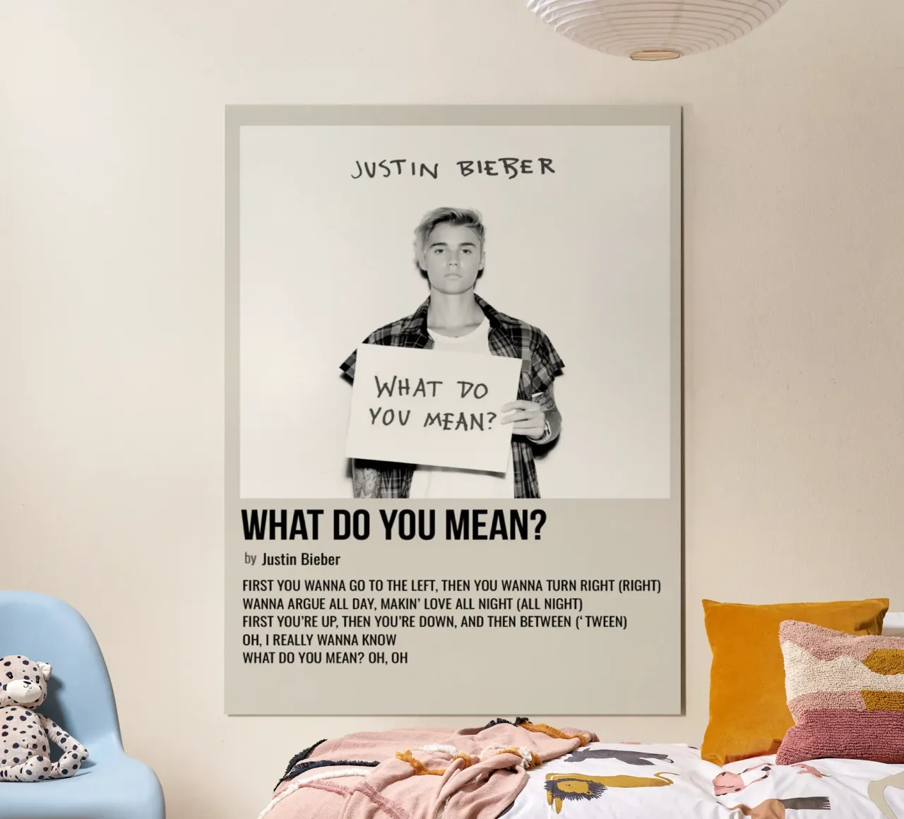 WHAT DO YOU MEAN by Justin Bieber carta hahnemühle da SoundStudio