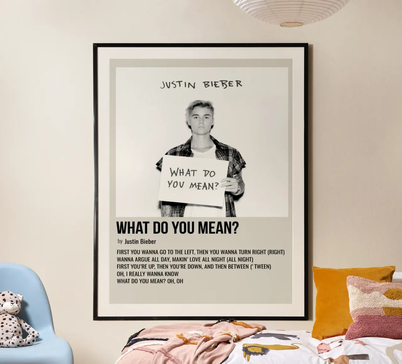 WHAT DO YOU MEAN by Justin Bieber carta hahnemühle da SoundStudio