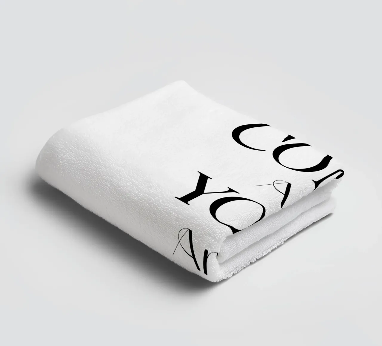 Come As You Are Minimalist typography towel by YV TYPOGRAPHY