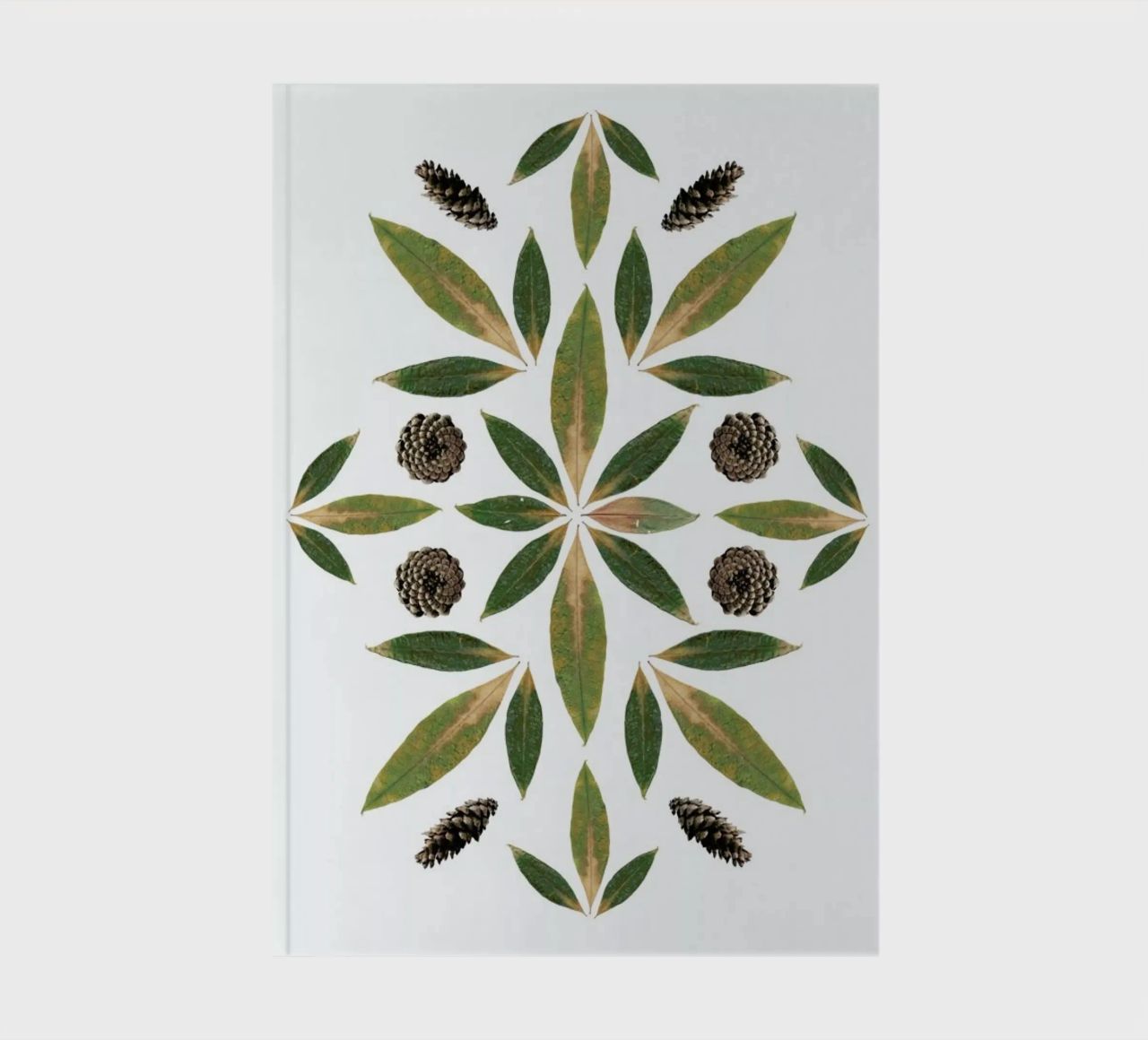 Pinecones and Leaves notebook by Miles of Light