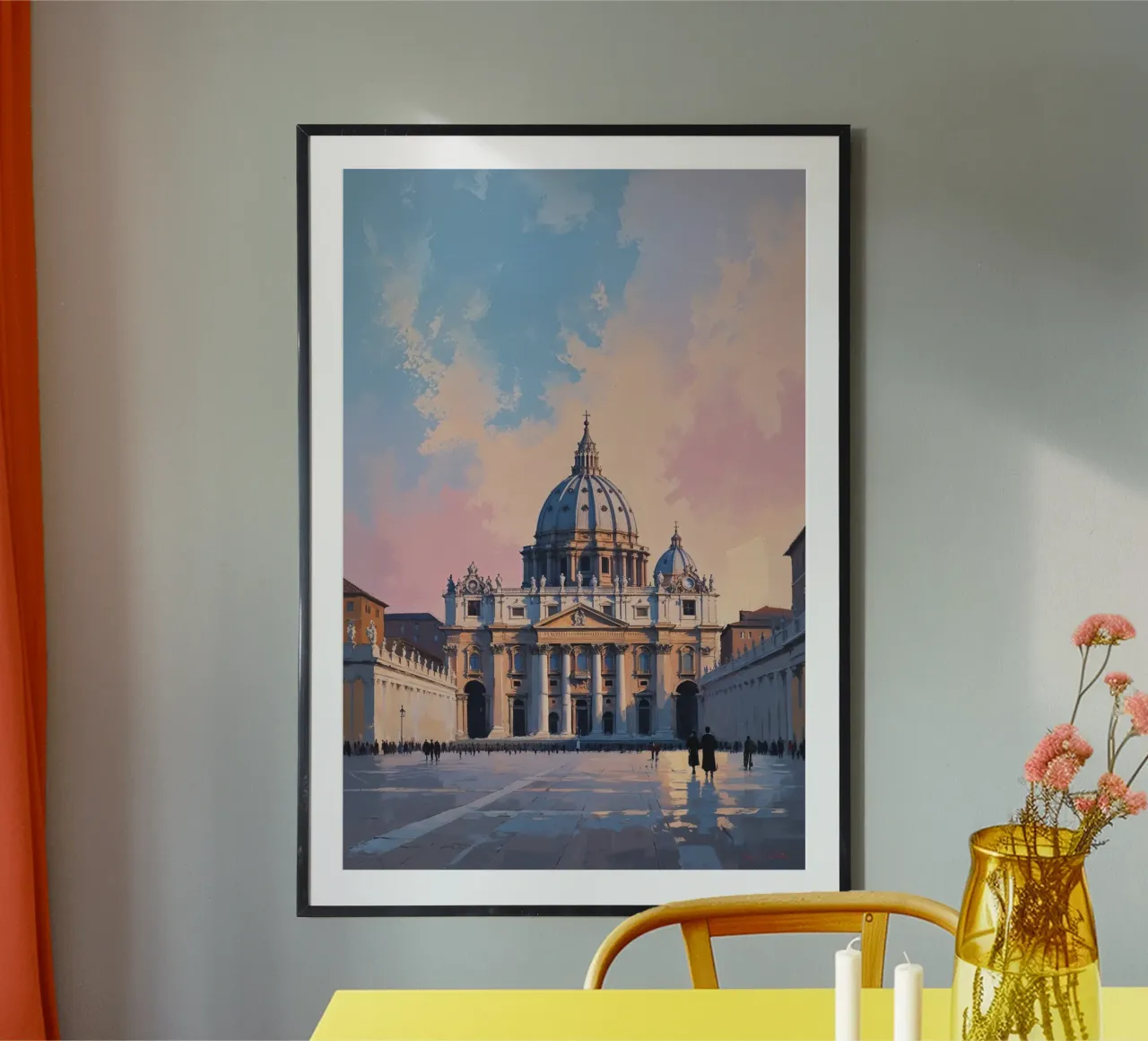 Morning Glow Over St. Peter’s poster by AlbertKlee