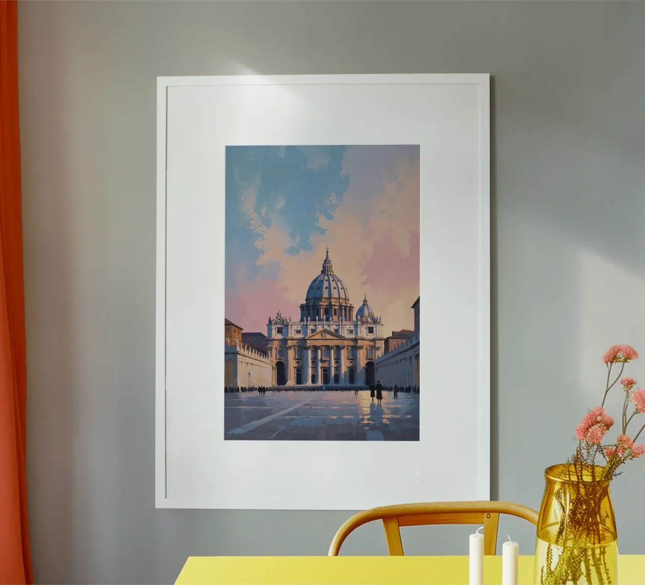 Morning Glow Over St. Peter’s poster by AlbertKlee