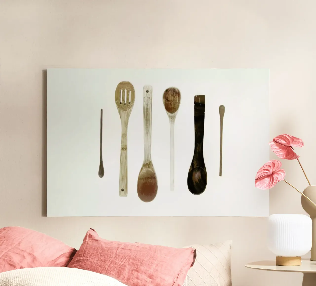 Spoon Collection N1 tela con Cornice a cassetta da Miles of Light