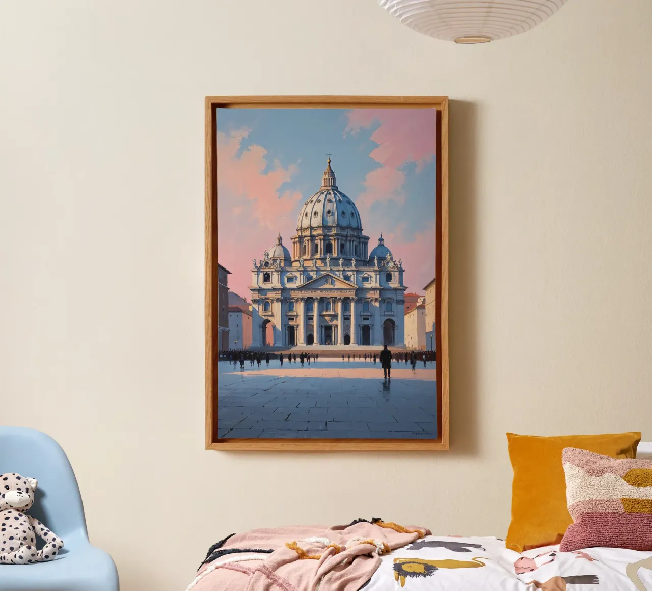 Twilight Reflections at St. Peter’s tela con Cornice a cassetta da AlbertKlee