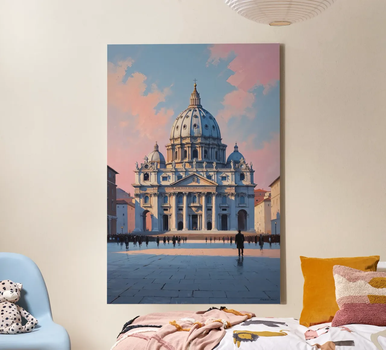 Twilight Reflections at St. Peter’s tela con Cornice a cassetta da AlbertKlee
