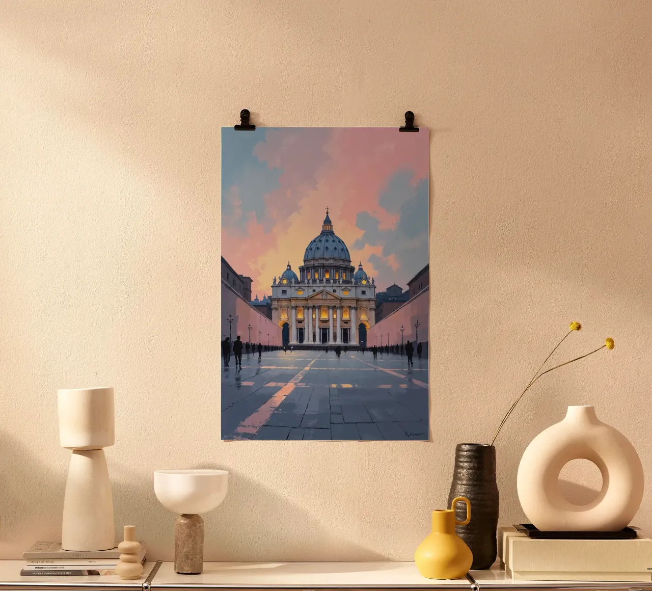 A Dreamy Evening at St. Peter’s poster da AlbertKlee