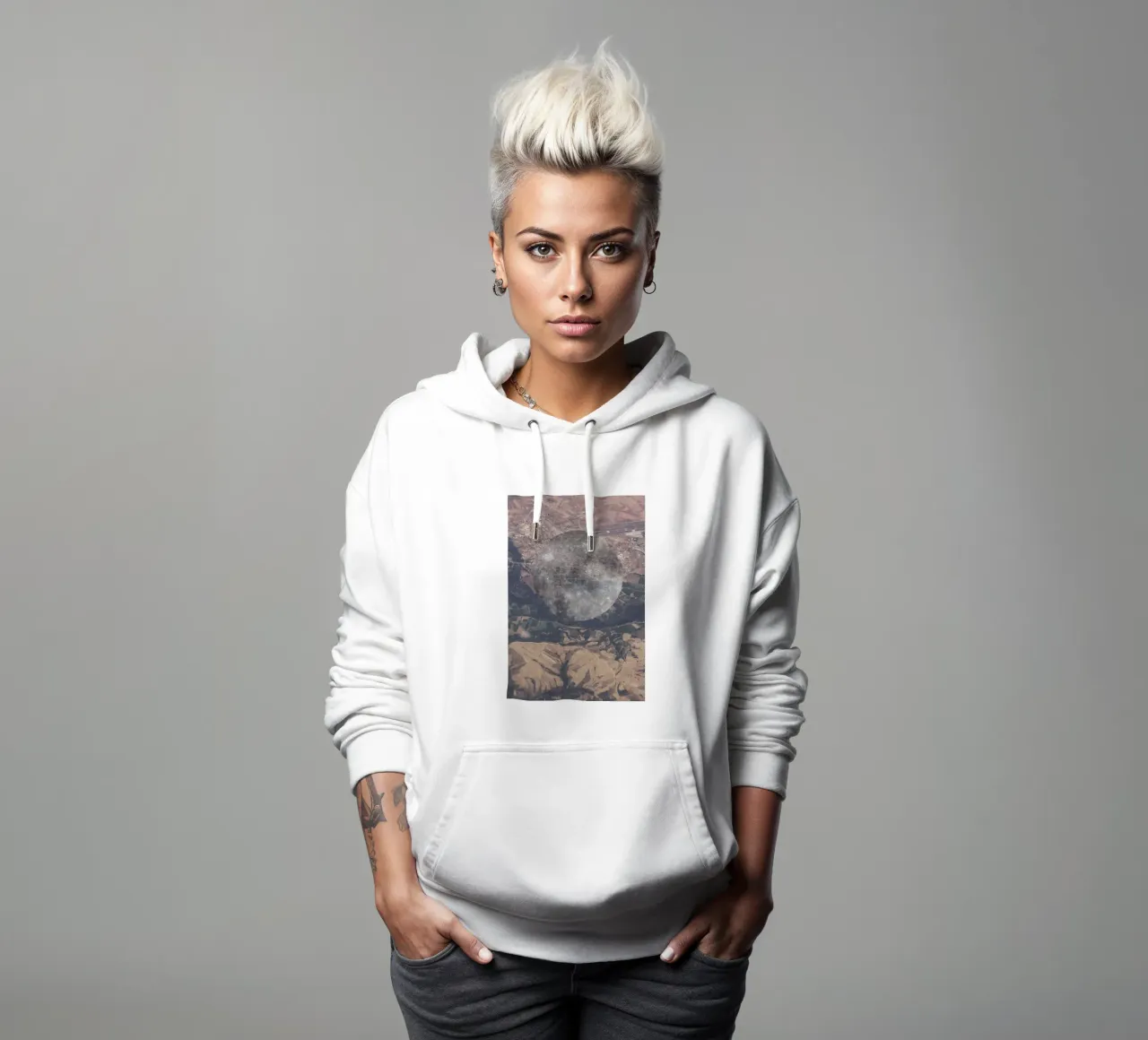 Death from above sudadera con capucha de Nicolas Messaritis