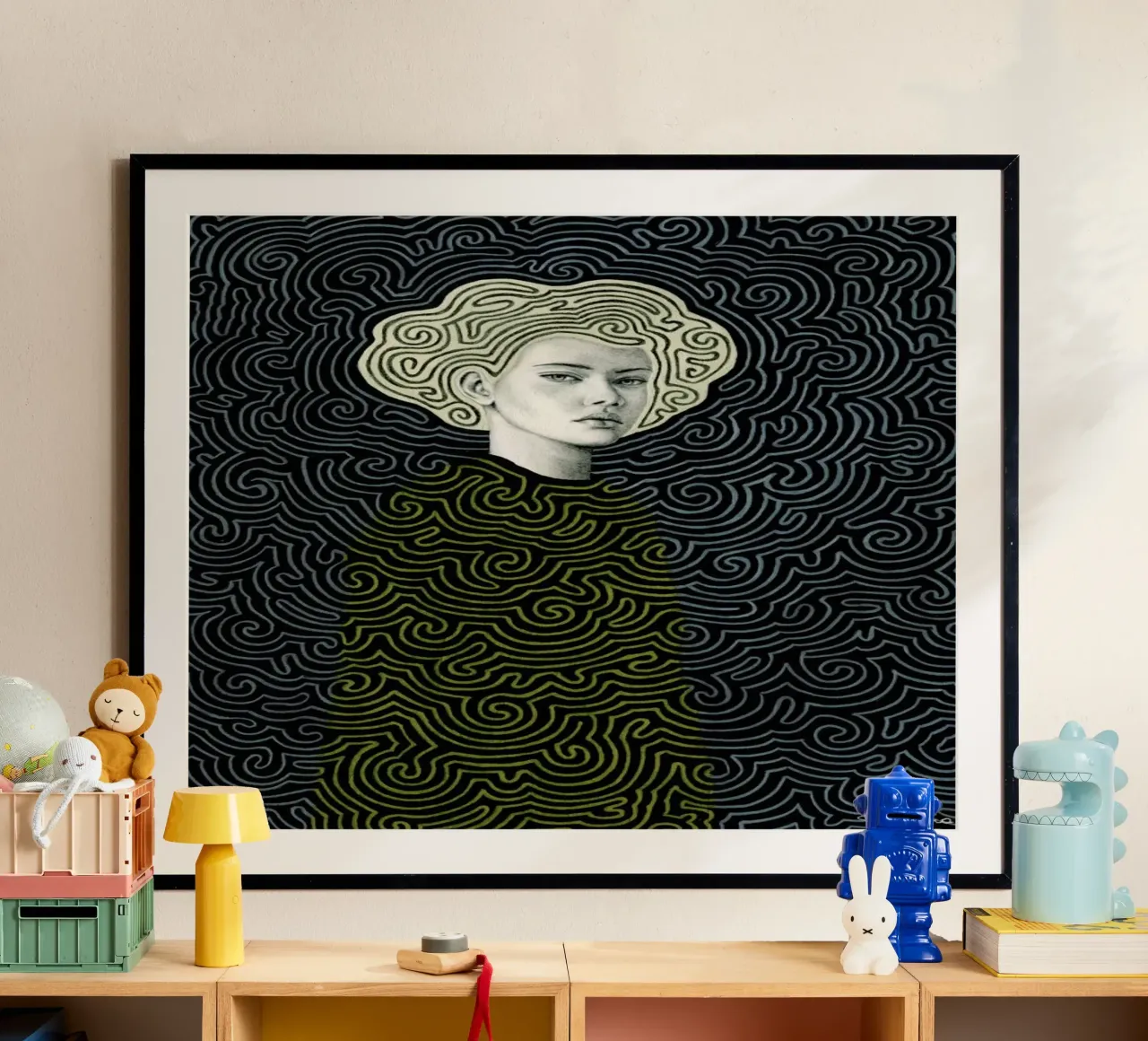 Vlada poster con telaio in plastica da Sofia Bonati