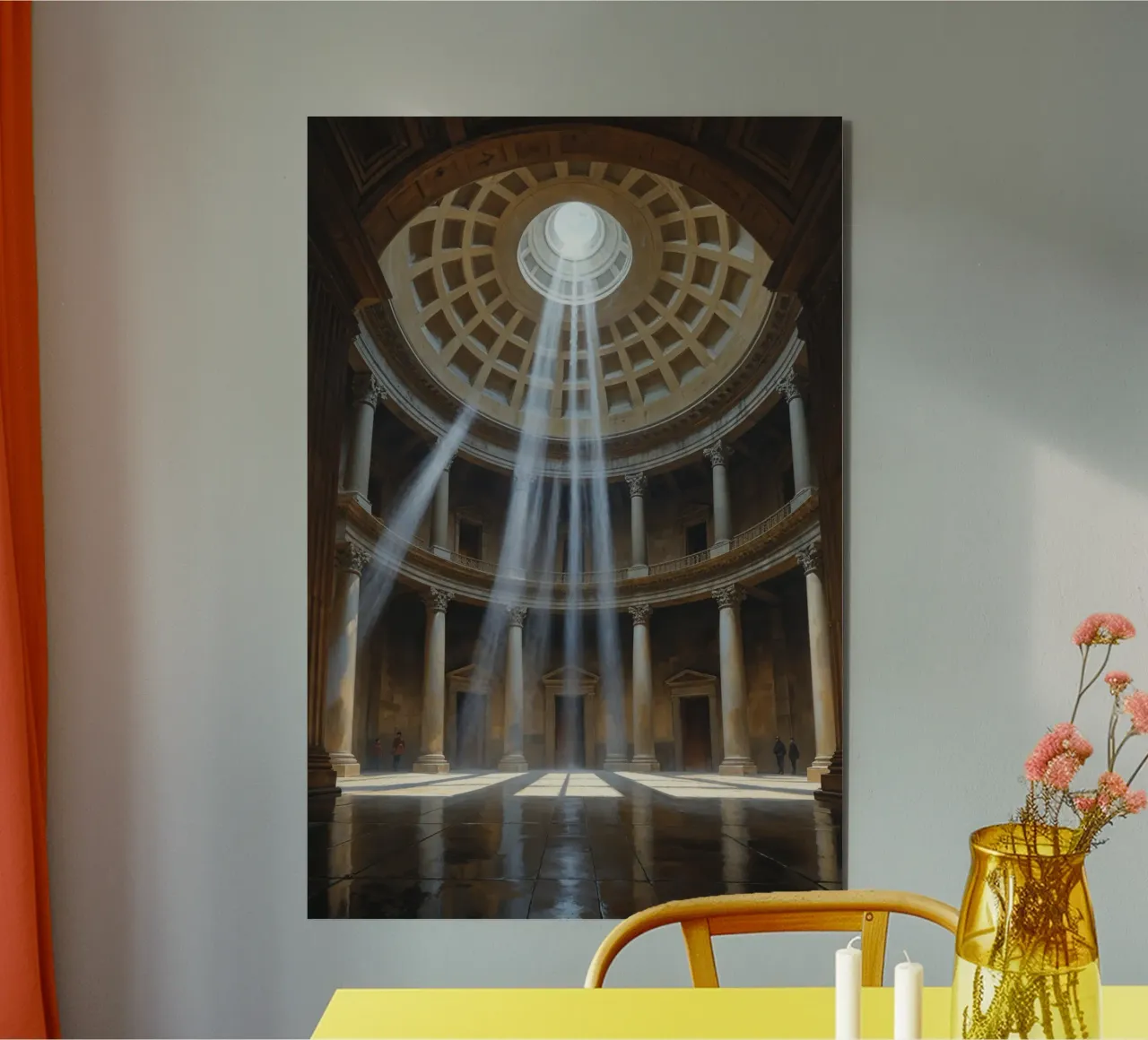 Pantheon Light Illuminating Columns alu-dibond by AlbertKlee