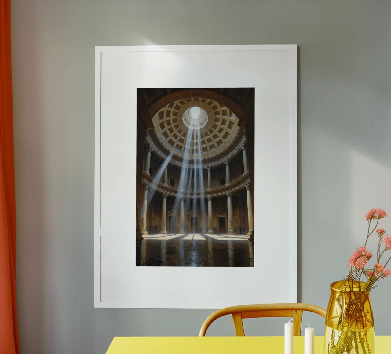 Pantheon Light Illuminating Columns poster da AlbertKlee