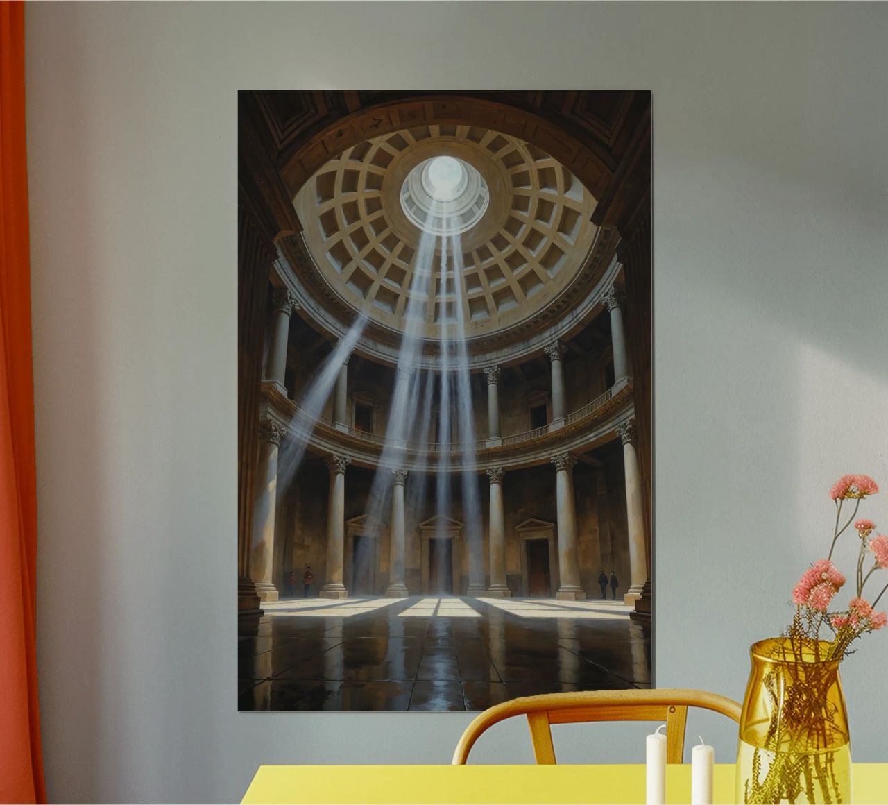 Pantheon Light Illuminating Columns poster da AlbertKlee