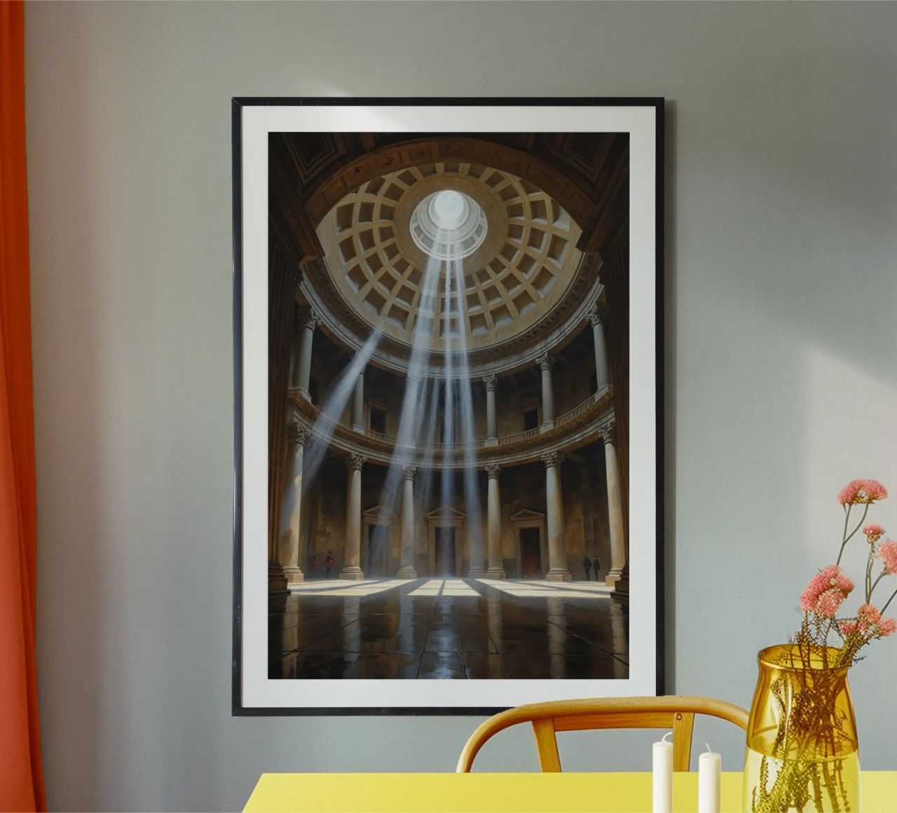Pantheon Light Illuminating Columns poster da AlbertKlee