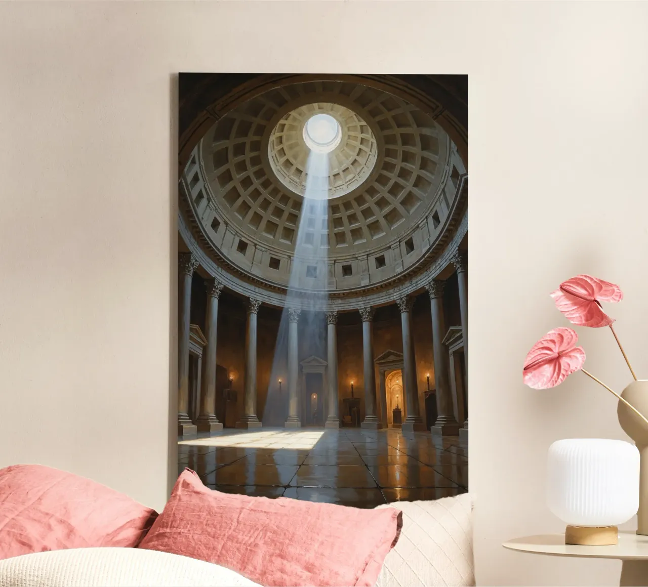 Sacred Light of the Pantheon tela con Cornice a cassetta da AlbertKlee
