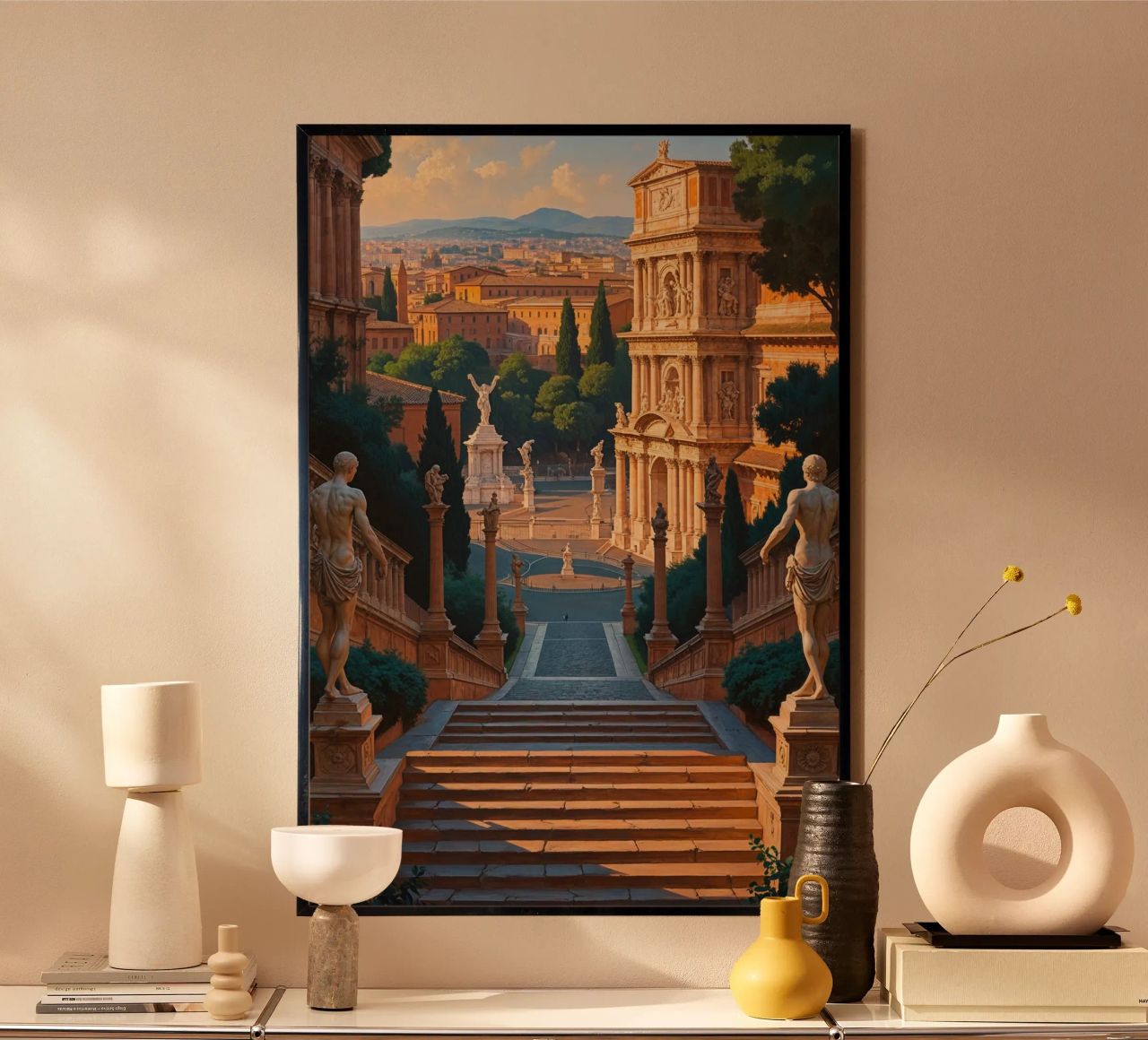 A Renaissance View of Rome's Capitoline Hill poster de AlbertKlee