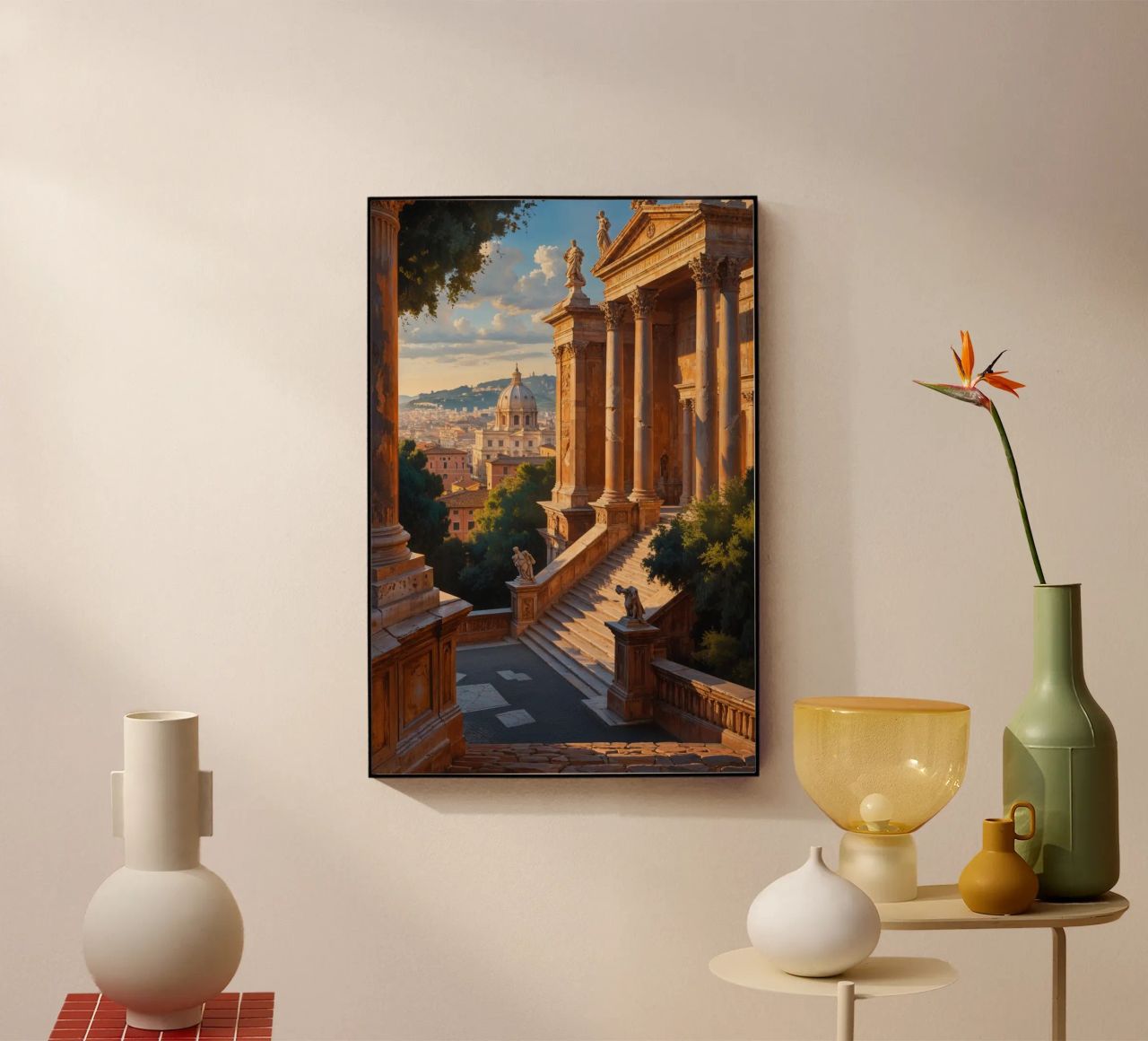 Classical View from a Roman Piazza plexiglas de AlbertKlee