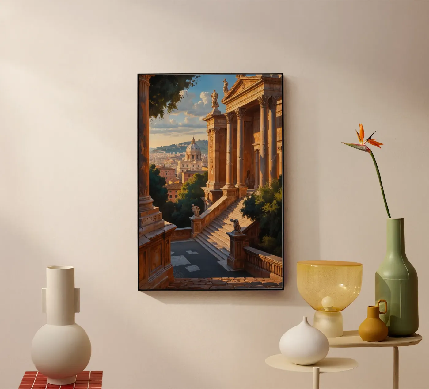 Classical View from a Roman Piazza plexiglass da AlbertKlee