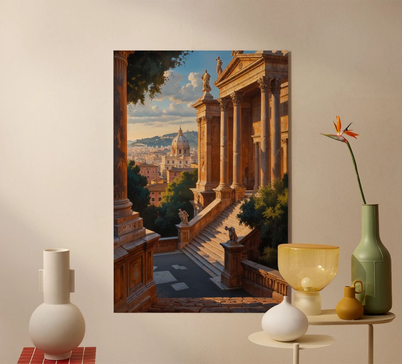 Classical View from a Roman Piazza plexiglas de AlbertKlee