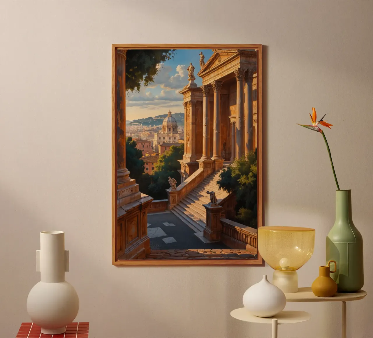 Classical View from a Roman Piazza pannello forex da AlbertKlee