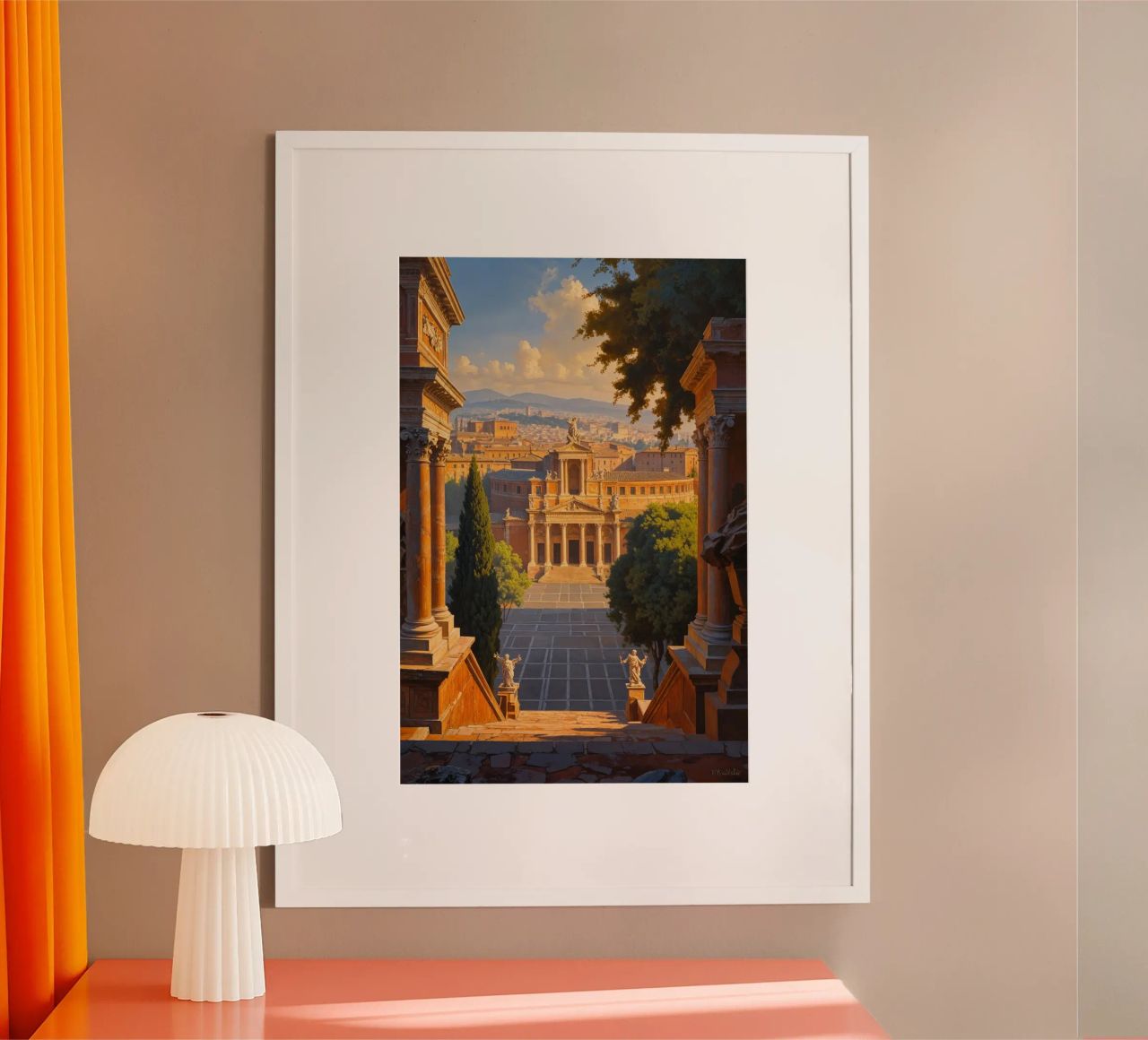 Steps to Eternity in Rome poster by AlbertKlee