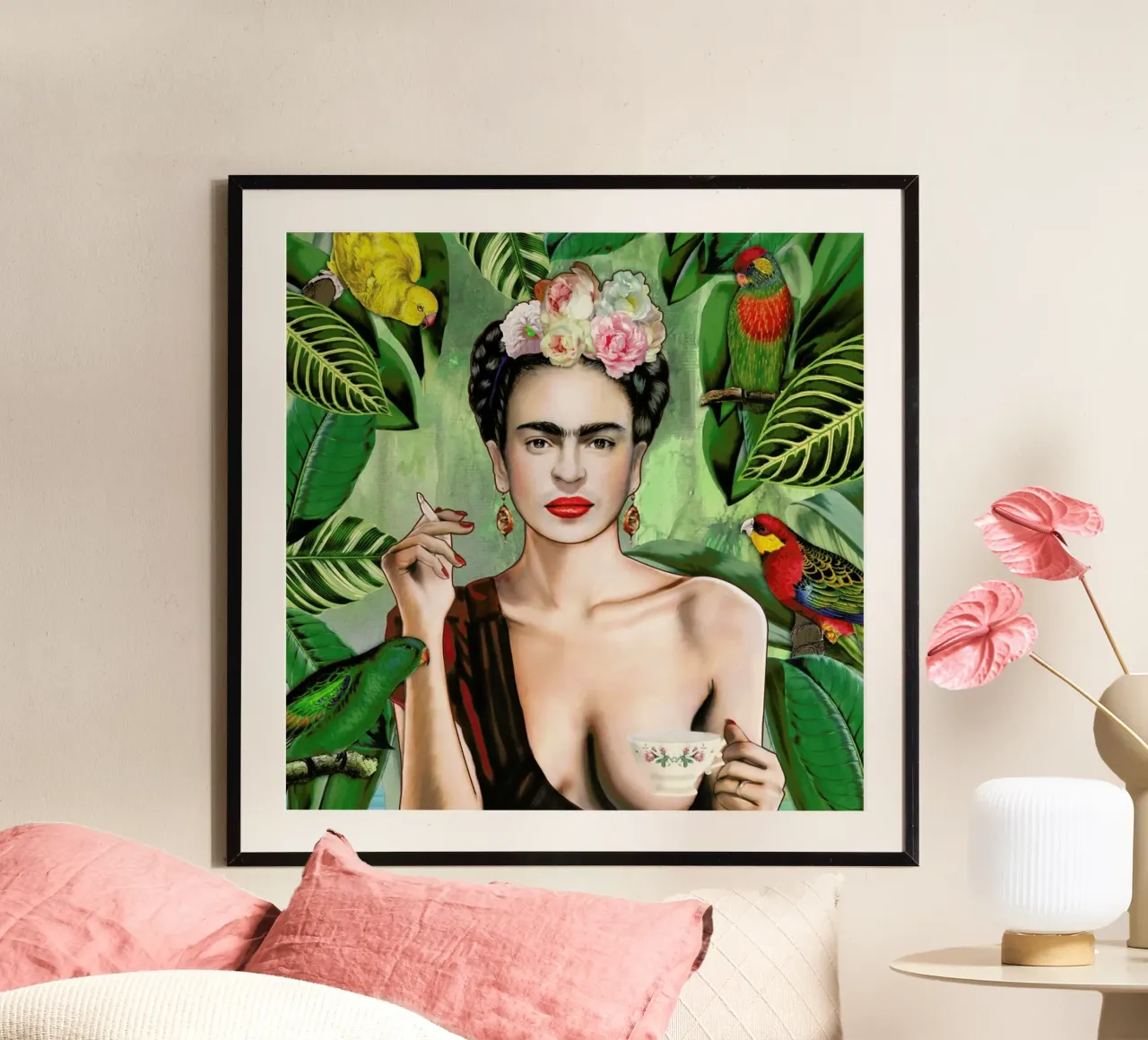 Frida Con Amigos poster da Nettsch