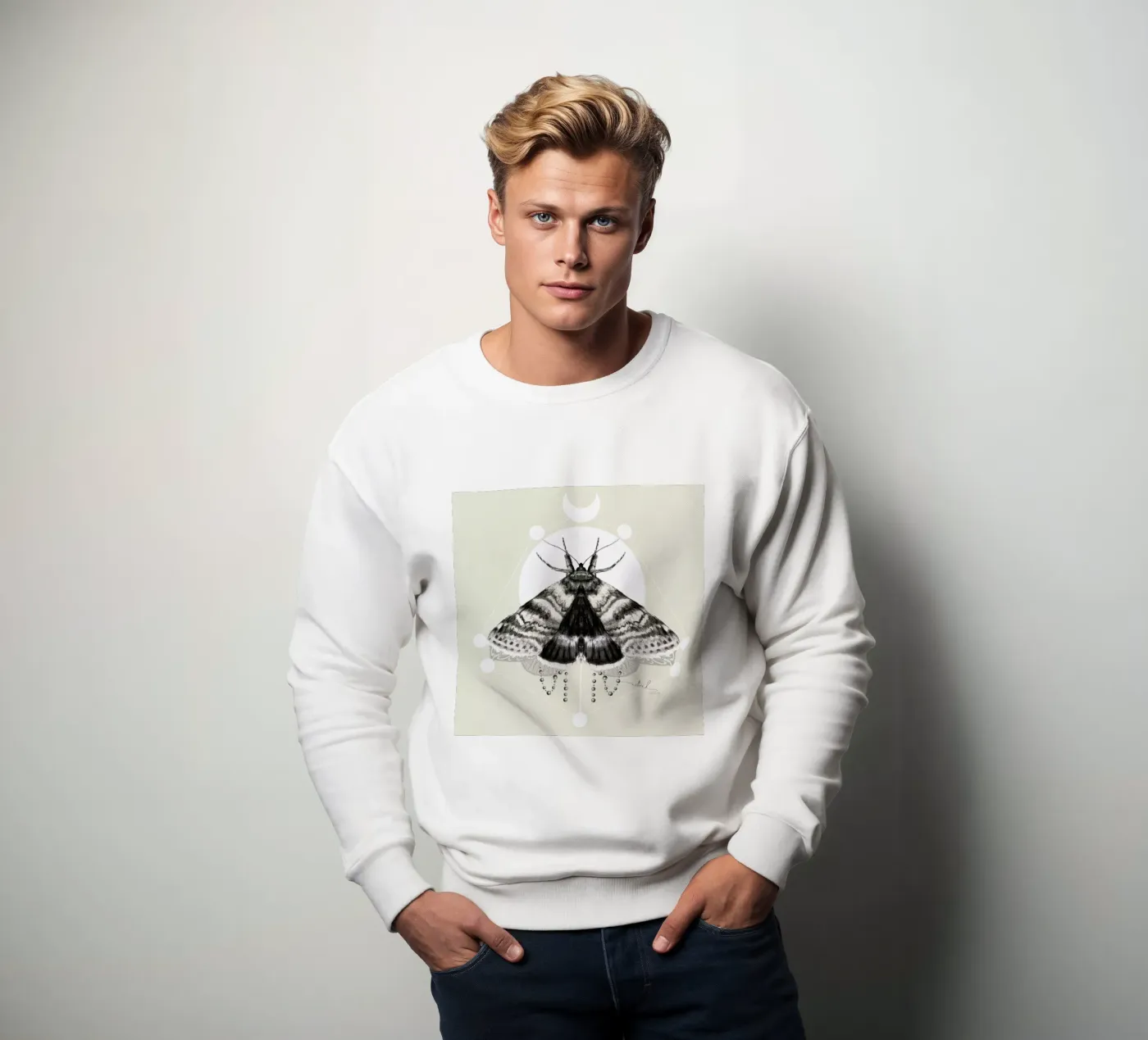 Moth sweatshirt van Nettsch