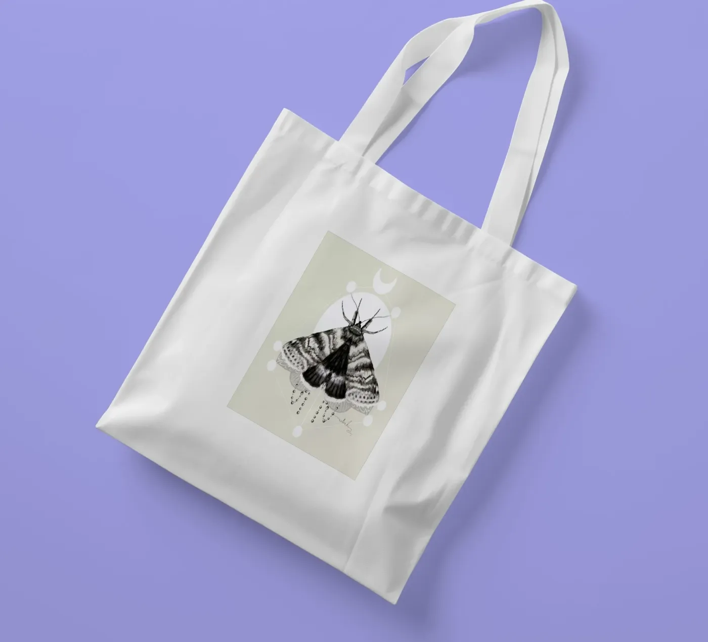 Moth tote bag by Nettsch