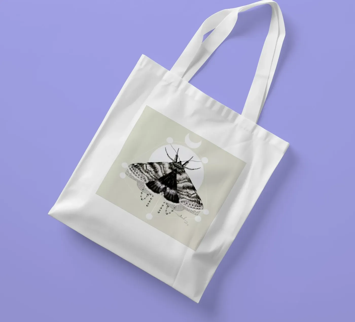 Moth tote bag by Nettsch
