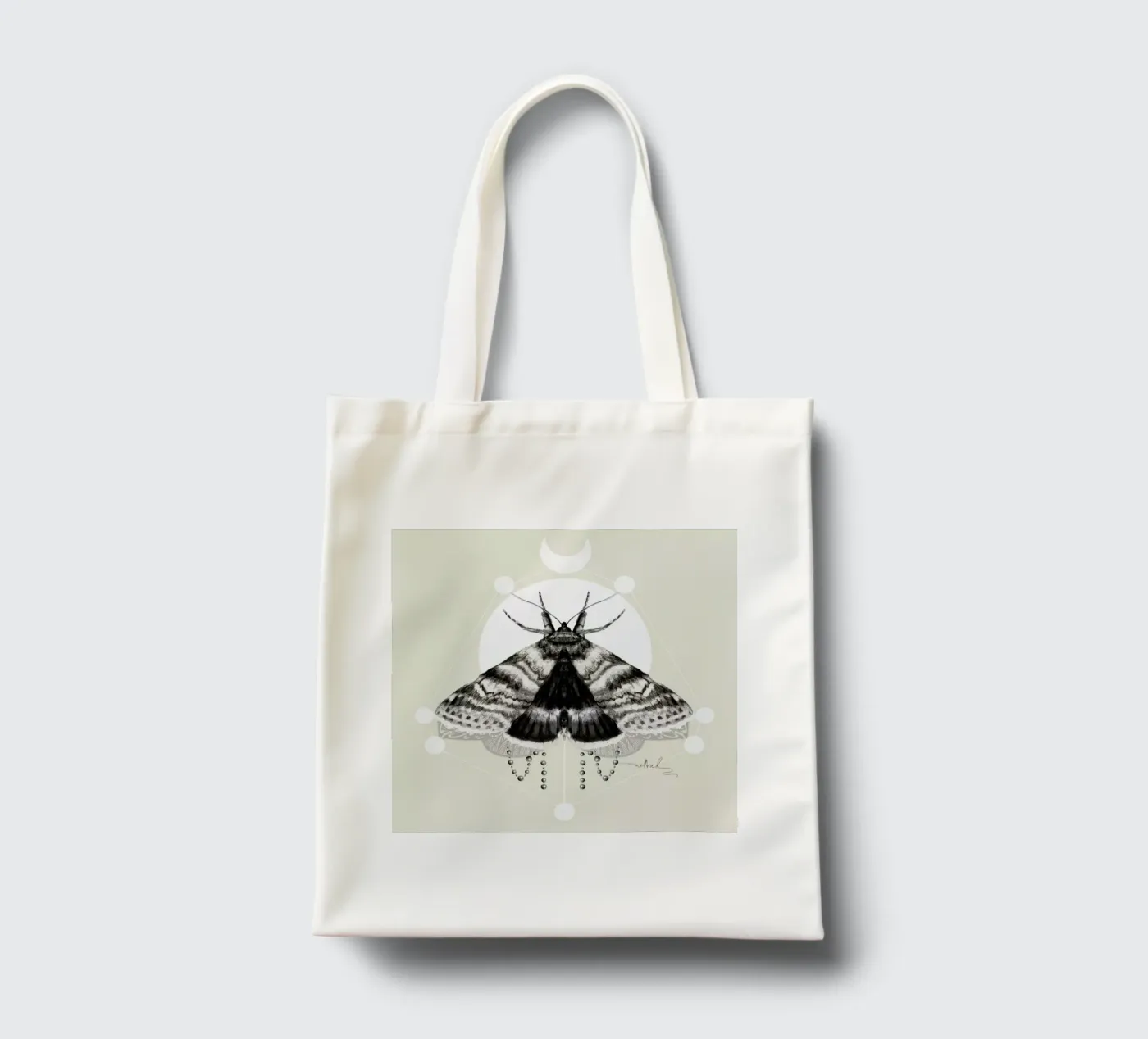 Moth tote bag by Nettsch