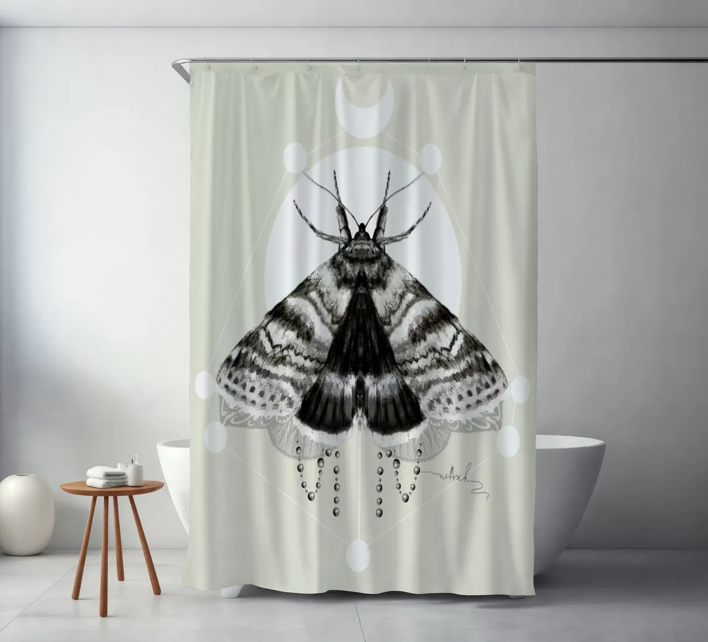 Moth Duschvorhang von Nettsch