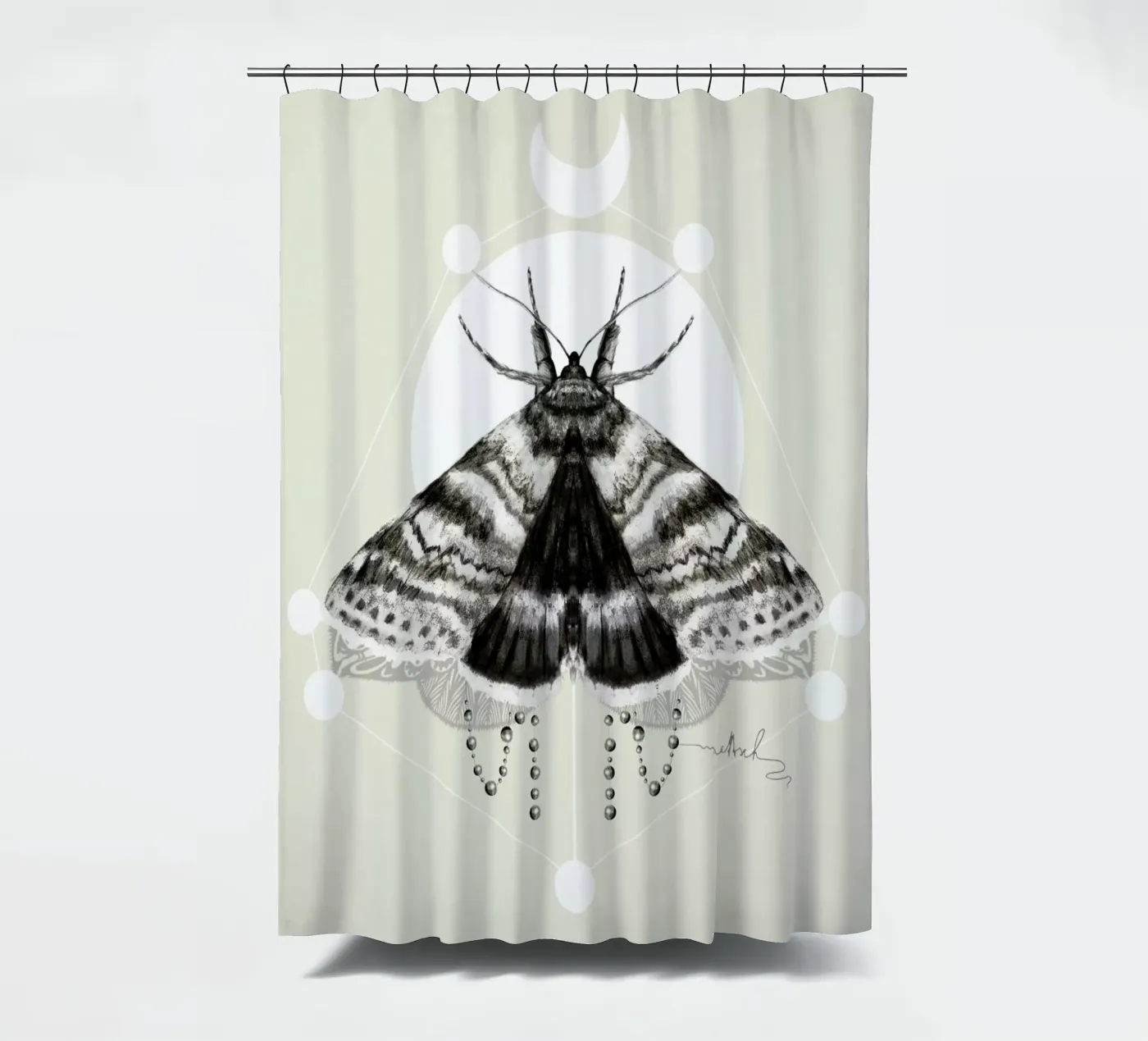 Moth Duschvorhang von Nettsch