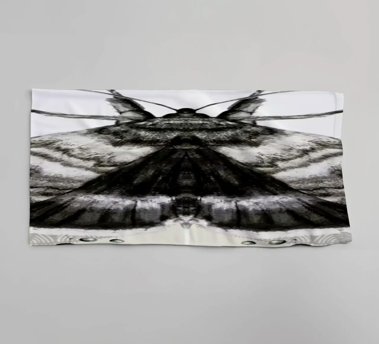 Moth towel by Nettsch