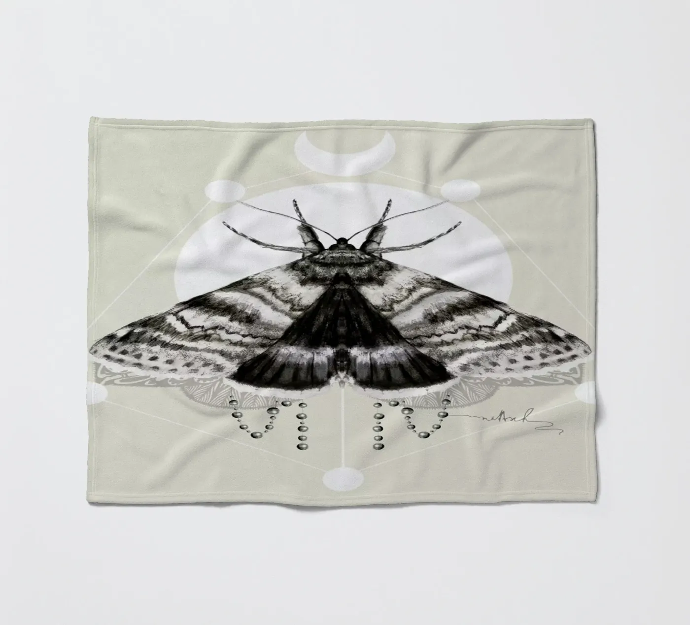 Moth coperta in pile da Nettsch