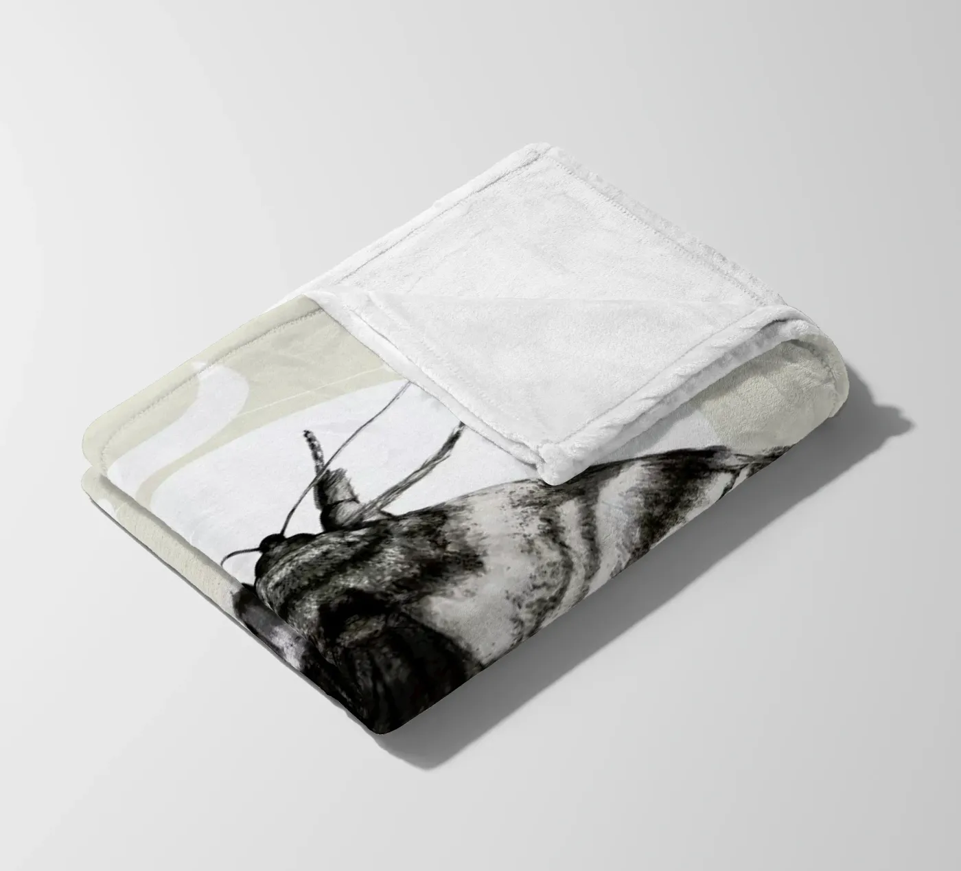 Moth fleece blanket by Nettsch