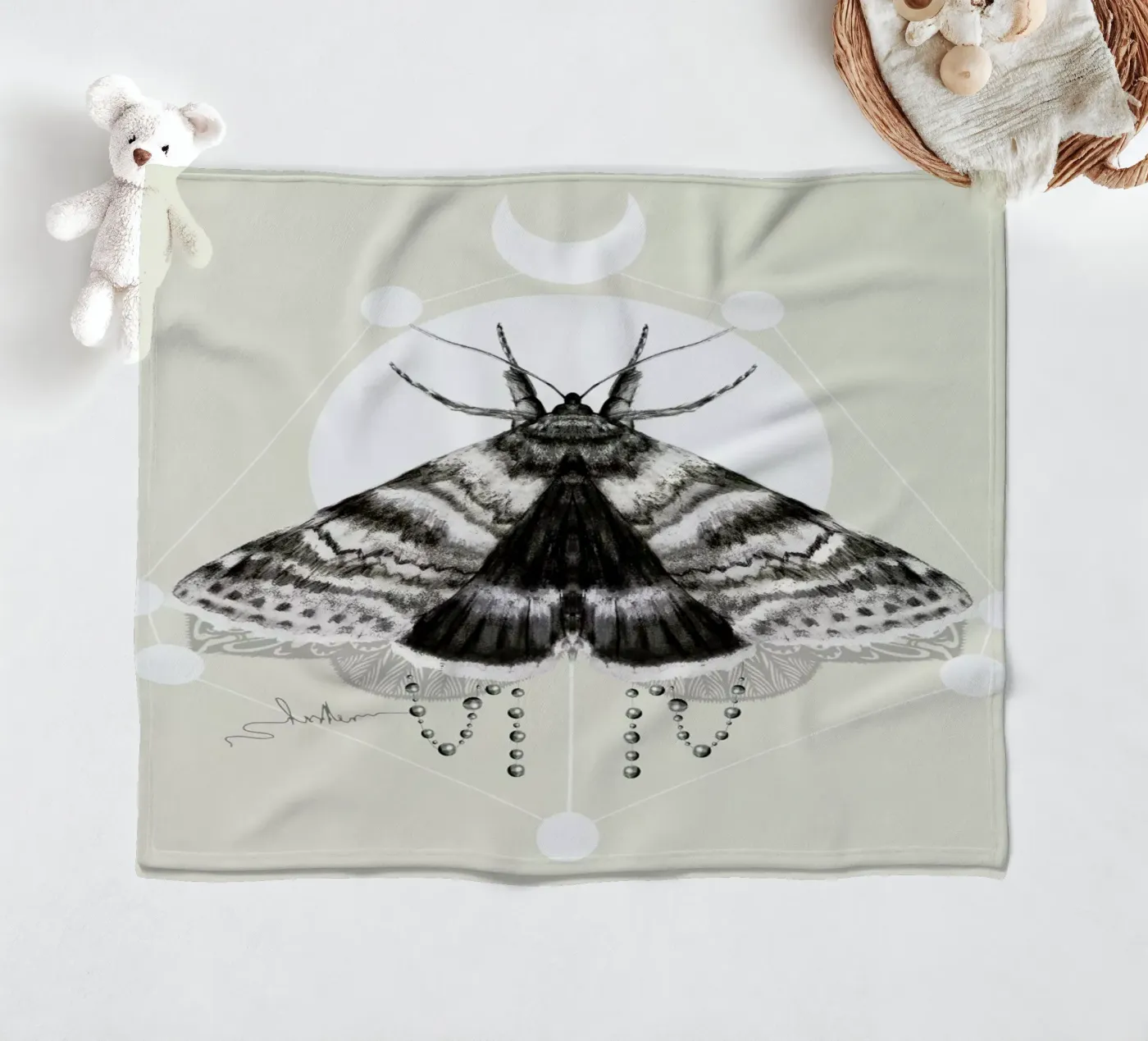 Moth coperta in pile da Nettsch