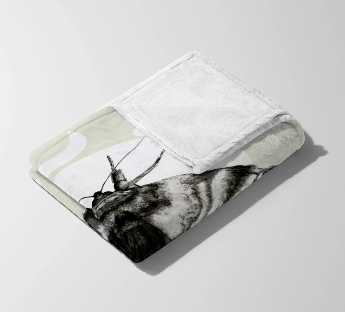 Moth fleece blanket by Nettsch