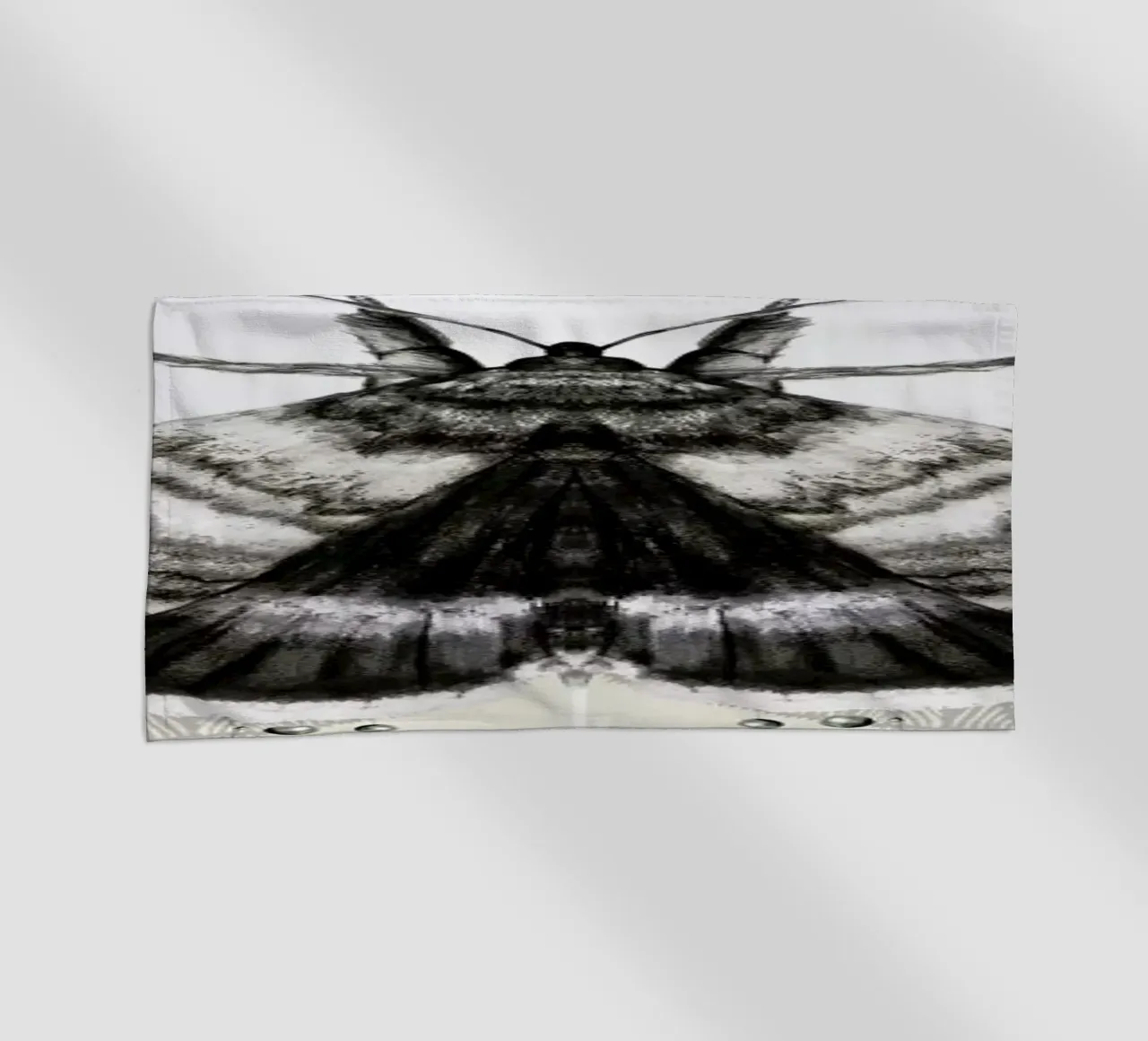 Moth beach towel by Nettsch