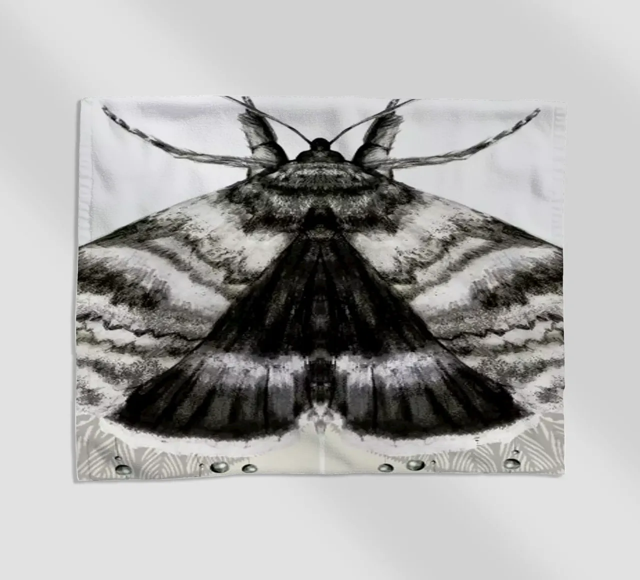 Moth beach towel by Nettsch
