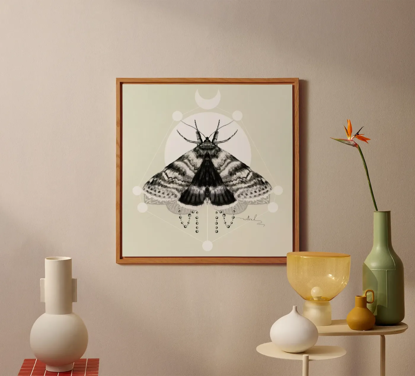 Moth forex-plaat van Nettsch