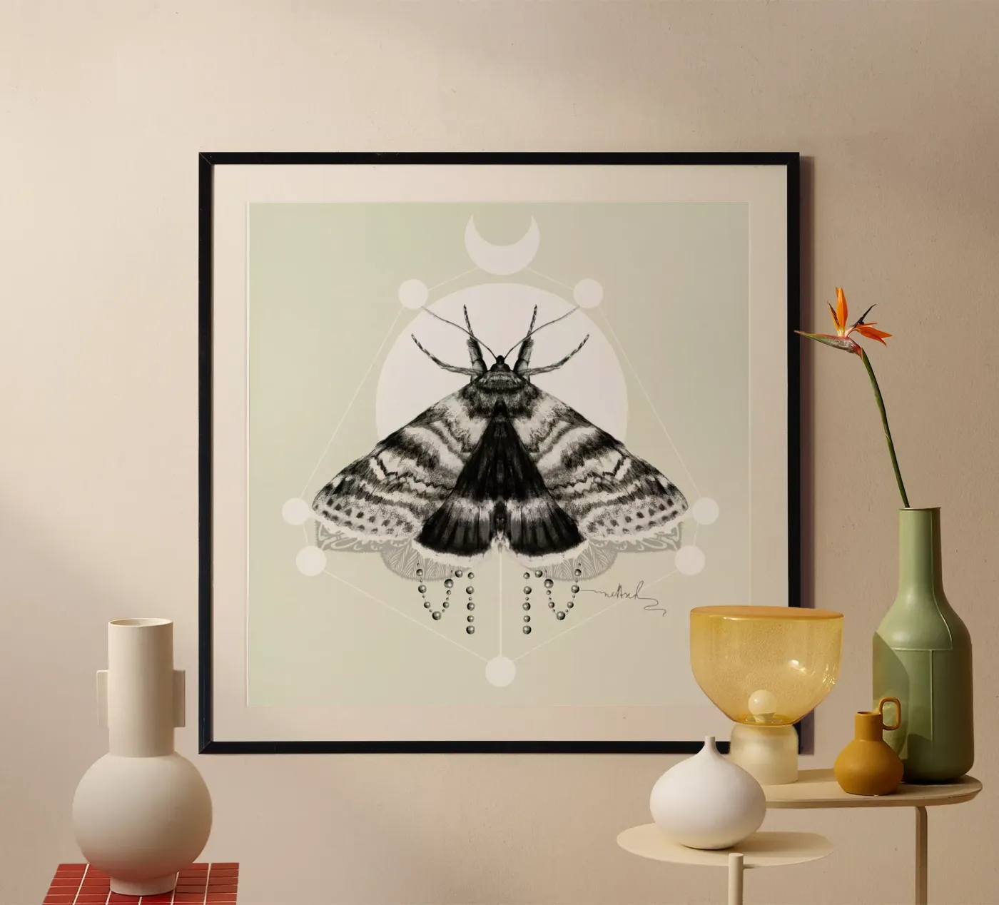 Moth Poster von Nettsch